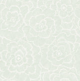 A-Street Prints 4120-26040 Periwinkle Light Green Textured Floral Wallpaper