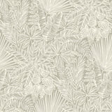 A-Street Prints 4120-26800 Vita Light Brown Botanical Wallpaper