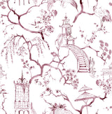 A-Street Prints 4120-26806 Serena Plum Chinoiserie Wallpaper