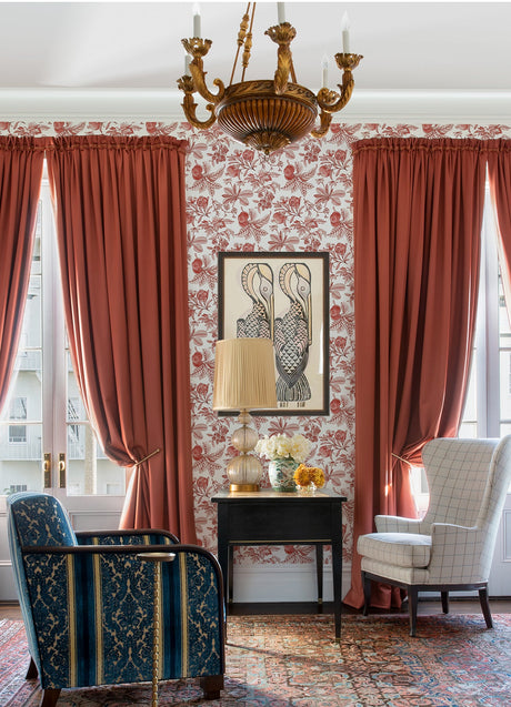 A-Street Prints 4120-26812 Cecilia Red Fruit Wallpaper