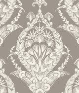 A-Street Prints 4120-26816 Arlie Grey Botanical Damask Wallpaper