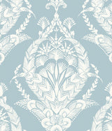 A-Street Prints 4120-26819 Arlie Light Blue Botanical Damask Wallpaper