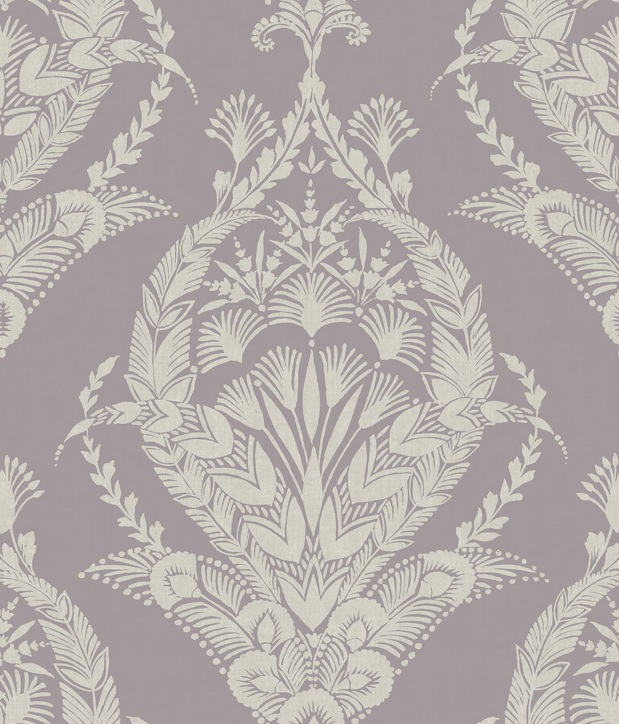 A-Street Prints 4120-26820 Arlie Lavender Botanical Damask Wallpaper