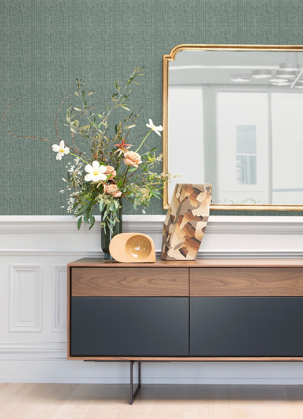 A-Street Prints 4120-26837 Kantera Blue Fabric Texture Wallpaper - Eade's Wallpaper