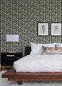 A-Street Prints 4120-26842 Myrtle Black Abstract Stripe Wallpaper - Eade's Wallpaper