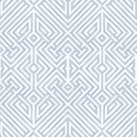 A-Street Prints 4120-26847 Lyon Blue Geometric Key Wallpaper - Eade's Wallpaper