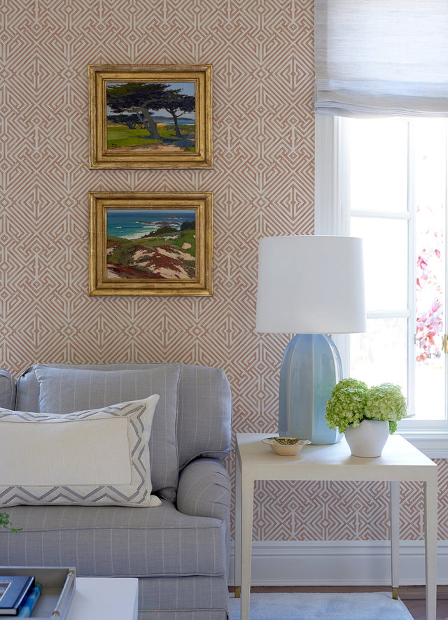 A-Street Prints 4120-26851 Lyon Blue Geometric Key Wallpaper - Eade's Wallpaper