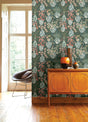 A-Street Prints 4120-72004 Harper Brown Floral Vase Wallpaper - Eade's Wallpaper