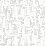 A-Street Prints 4121-25703 Ramble Grey Geometric Wallpaper