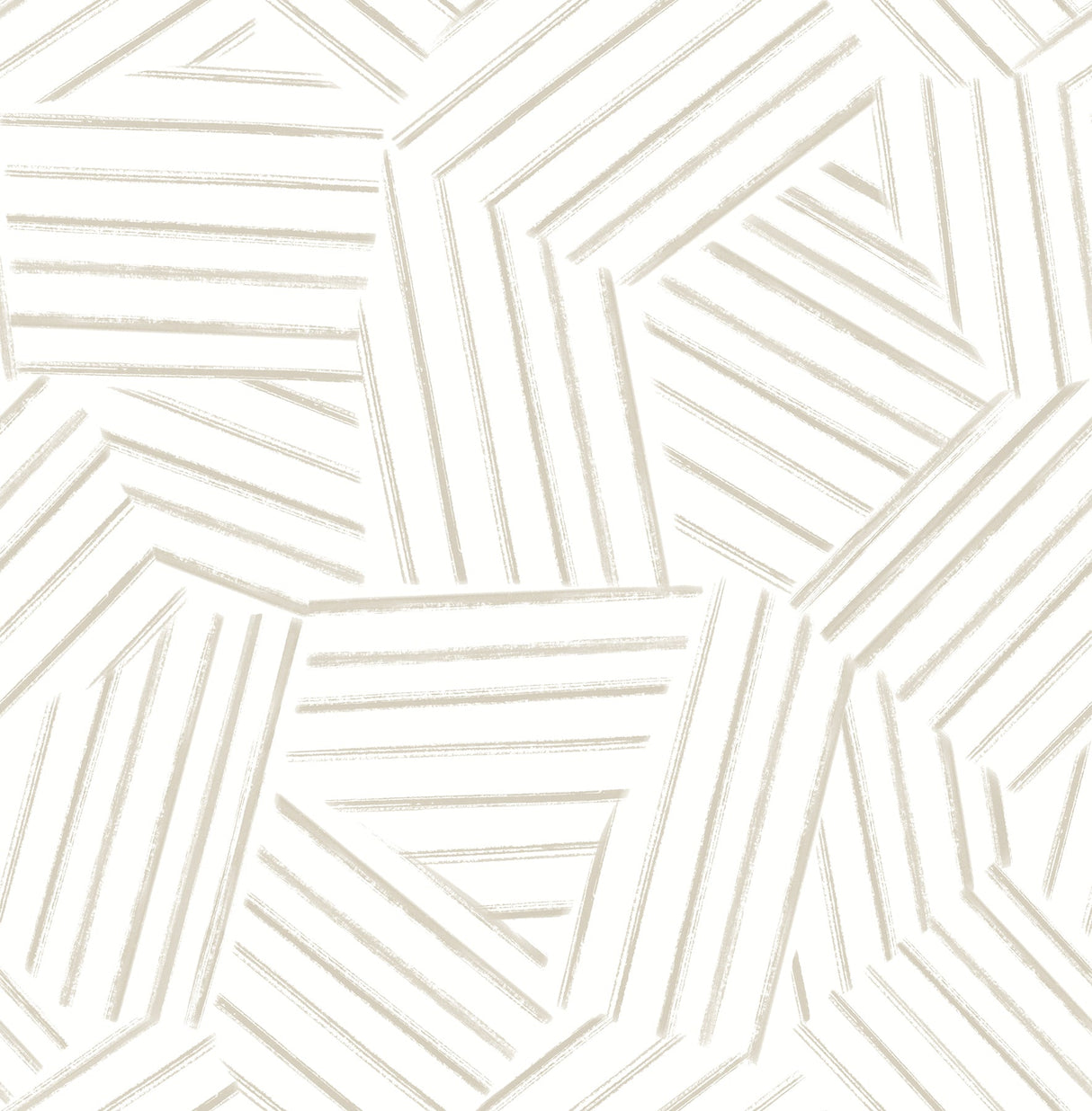 A-Street Prints 4121-26901 Helene Taupe Geometric Lines Wallpaper