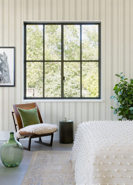 A-Street Prints 4121-26906 Alena Light Grey Soft Stripe Wallpaper