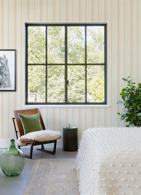 A-Street Prints 4121-26909 Alena Blush Soft Stripe Wallpaper