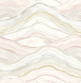 A-Street Prints 4121-26923 Dorea Pastel Striated Waves Wallpaper