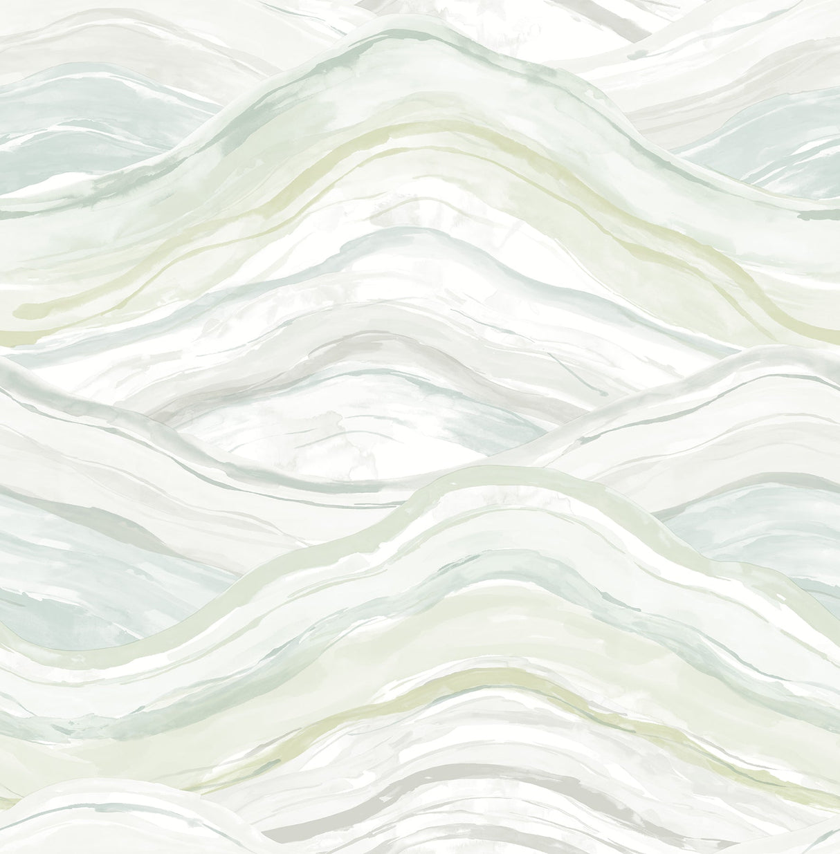 A-Street Prints 4121-26924 Dorea Sea Green Striated Waves Wallpaper