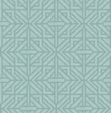 A-Street Prints 4121-26928 Hesper Teal Geometric Wallpaper