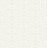 A-Street Prints 4121-26929 Hesper Ivory Geometric Wallpaper