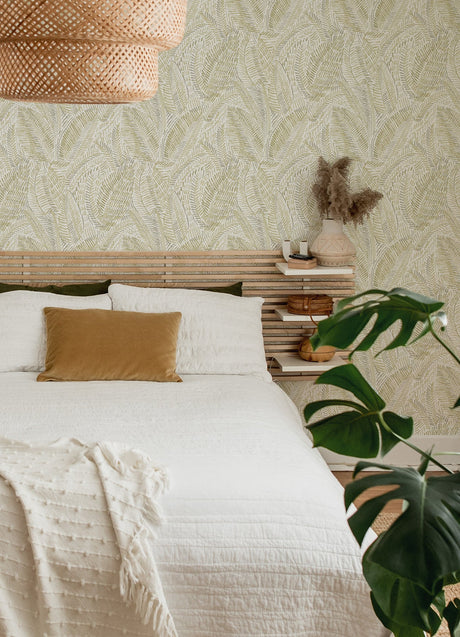 A-Street Prints 4121-26952 Fildia Honey Botanical Wallpaper