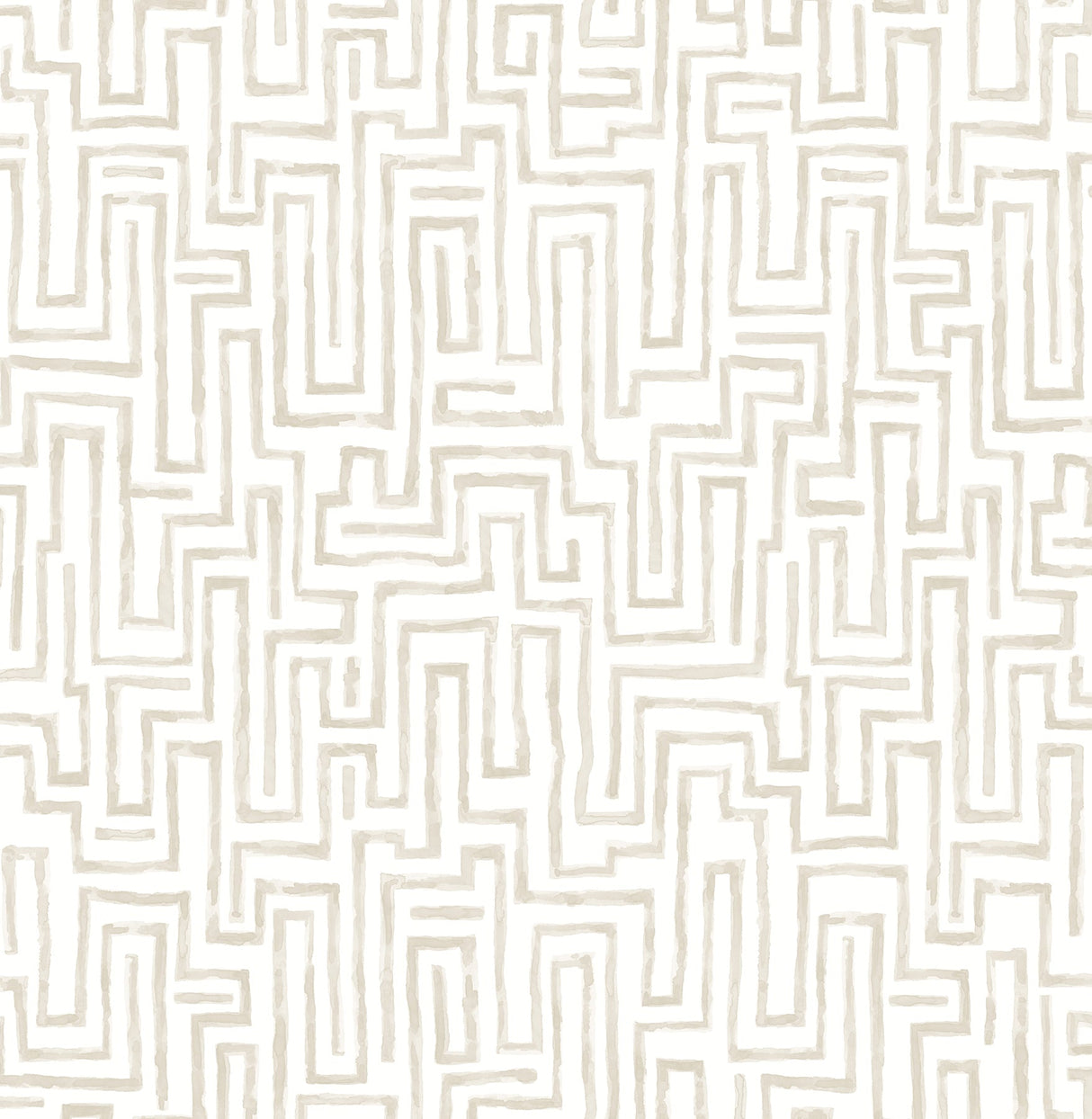 A-Street Prints 4121-26955 Ramble Taupe Geometric Wallpaper