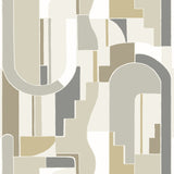 A-Street Prints 4121-72203 Odele Honey Geometric Archways Wallpaper