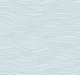 A-Street Prints 4121-72207 Galyn Sky Blue Pearlescent Wave Wallpaper