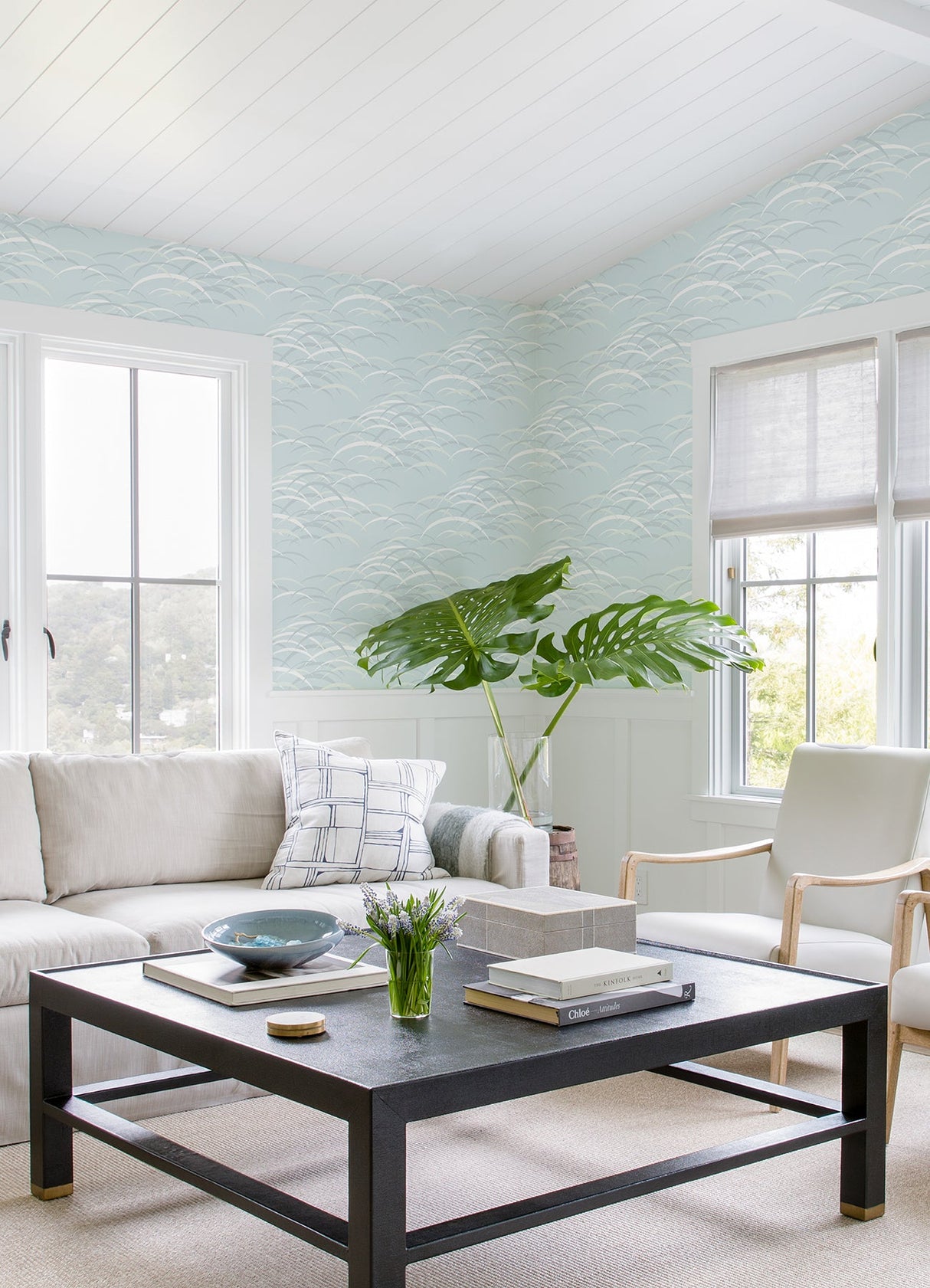 A-Street Prints 4121-72210 Kasia Sky Blue Abstract Wallpaper