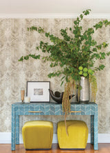 A-Street Prints 4122-27015 Pavord Neutral Floral Shibori Wallpaper