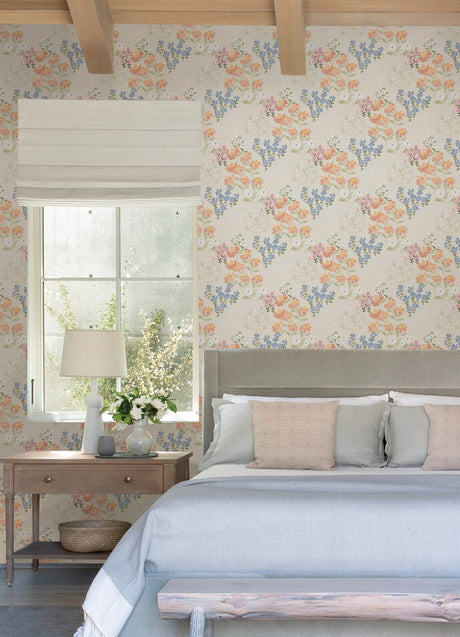A-Street Prints 4122-27020 Cultivate Pastel Springtime Blooms Wallpaper