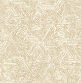 A-Street Prints 4122-27033 Retreat Light Brown Quilted Geometric Wallpaper