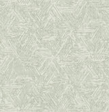 A-Street Prints 4122-27035 Retreat Sea Green Quilted Geometric Wallpaper