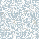 A-Street Prints 4122-27039 Divine Light Blue Abstract Medallion Wallpaper