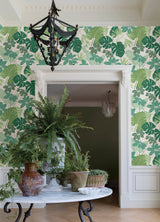A-Street Prints 4122-72409 Medellin Green Rainforest Floor Wallpaper
