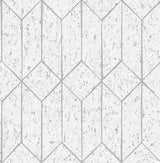 Eade’s Hayden White Concrete Trellis Wallpaper White