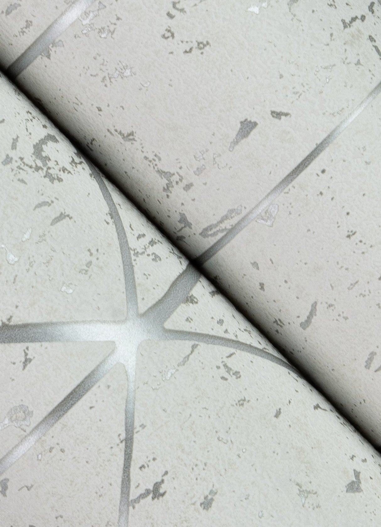 Eade’s Hayden White Concrete Trellis Wallpaper White