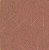 Advantage 4125-26703 Hayden Raspberry Concrete Trellis Wallpaper