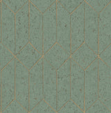 Advantage 4125-26704 Hayden Mint Concrete Trellis Wallpaper