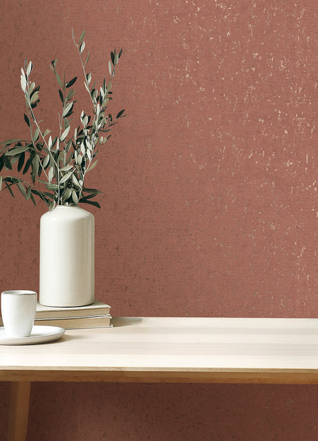 Advantage 4125-26708 Callie Raspberry Concrete Wallpaper