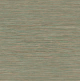 Advantage 4125-26711 Alton Copper Faux Grasscloth Wallpaper