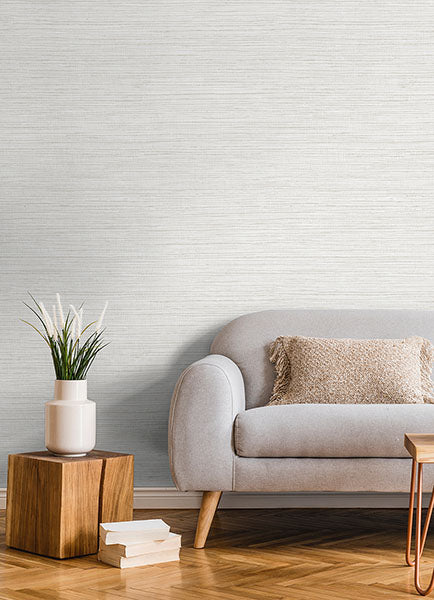 Eade’s Alton Off-White Faux Grasscloth Wallpaper Off-White