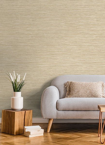 Eade’s Alton Wheat Faux Grasscloth Wallpaper Wheat