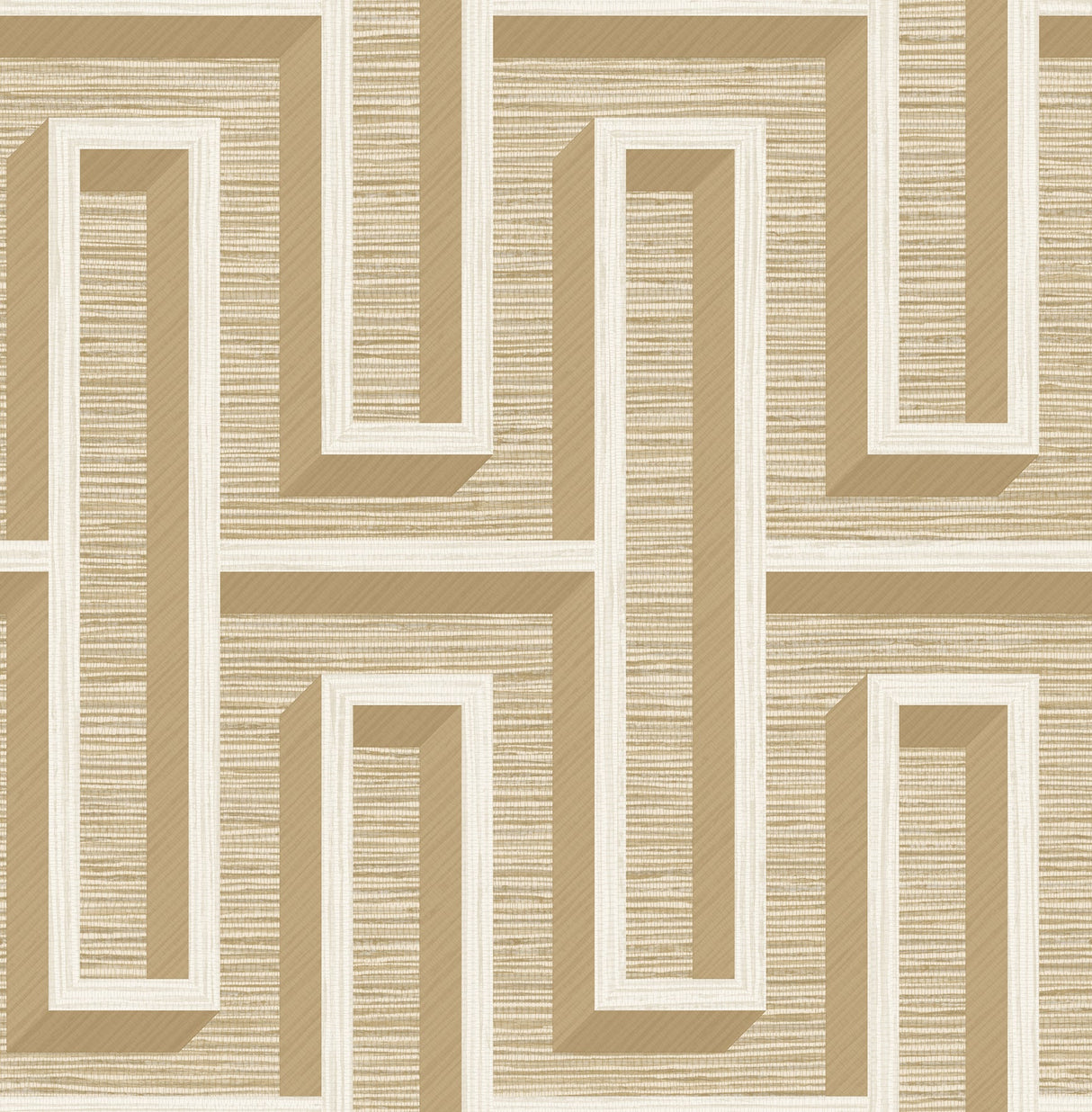 Eade’s Henley Wheat Geometric Grasscloth Wallpaper Wheat