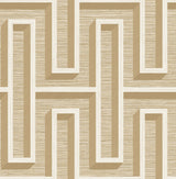 Eade’s Henley Wheat Geometric Grasscloth Wallpaper Wheat