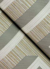 Advantage 4125-26725 Henley Taupe Geometric Grasscloth Wallpaper