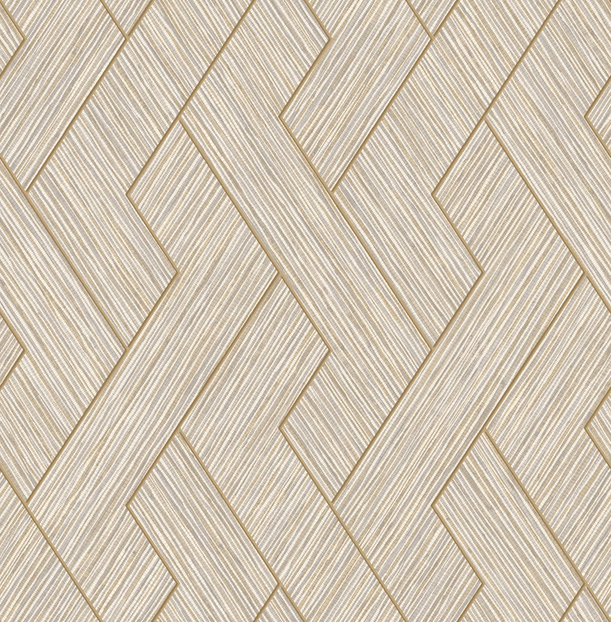 Eade’s Ember Taupe Geometric Basketweave Wallpaper Taupe