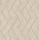 Eade’s Ember Taupe Geometric Basketweave Wallpaper Taupe
