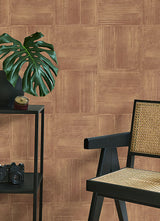 Eade’s Jasper Rust Block Texture Wallpaper Rust