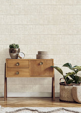 Eade’s Blake Bone Texture Stripe Wallpaper Bone