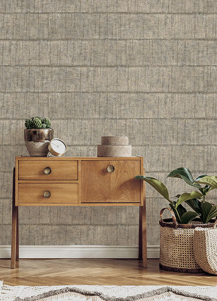 Eade’s Blake Light Grey Texture Stripe Wallpaper Light Grey