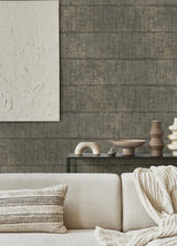 Advantage 4125-26741 Blake Dark Grey Texture Stripe Wallpaper