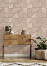 Eade’s Addison Blush Retro Geo Wallpaper Blush