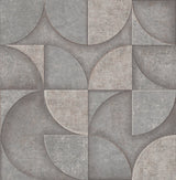 Advantage 4125-26749 Addison Grey Retro Geo Wallpaper